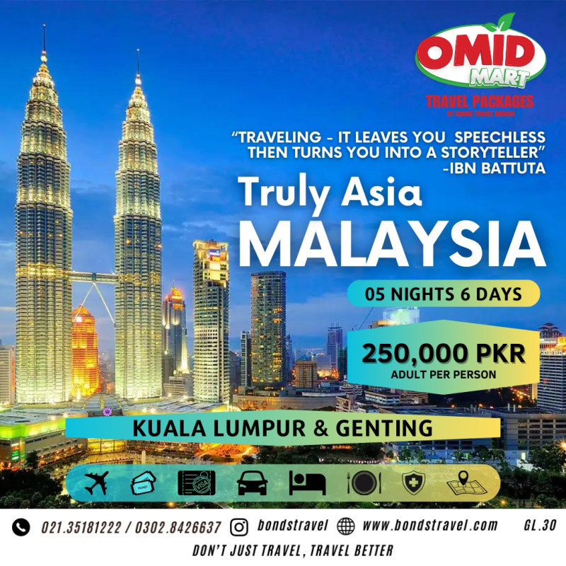 TRULY ASIA MALAYSIA 05 NIGHTS 06 DAYS  (INDIVIDUAL PACKAGE)