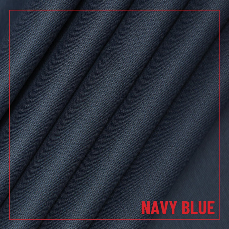 WASH'N'WEAR  NAVY BLUE   PREMIUM MEN UNSTITCHED FABRIC (4METER )