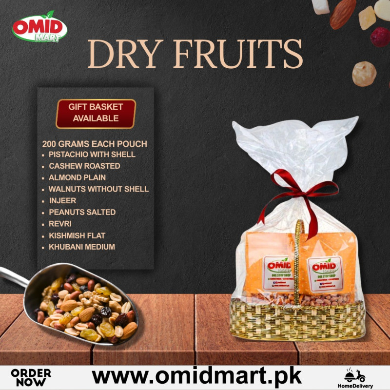 DRY FRUIT GIFT BASKET