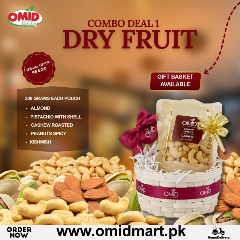 DRY FRUIT GIFT BASKET