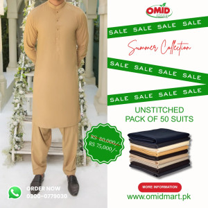 Unstitched Men's Suiting Pack of 50